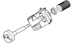4280220000 Картер в сборе однофазного двигателя