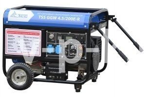 Бензиновый генератор ТСС GGW 4.5/200E-R в шумозащитном кожухе  фото