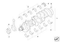 RHZL.050005 Вкладыш подшипника соединения стержня (Connecting-rod bearing shell) для AKSA A6CRX69TI