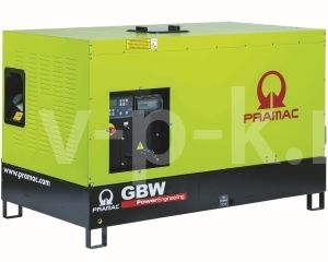 Дизельный генератор PRAMAC GBW22P 3-фазный в кожухе  (альт.Mecc Alte ECP28-M/4)  фото