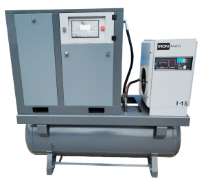 Винтовой компрессор IRONMAC IC 7,5/8 C VSD DF 500L (IP54) с ресивером фото