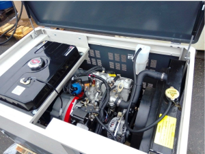 Бензиновый генератор Амперос LT25000E-3 стартер в кожухе с АВР  для дачи фото