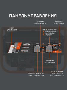 Бензиновый генератор PATRIOT GRS 3500 E 476102250 синхронный фото