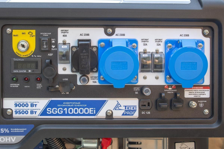 Бензиновый генератор  SGG 10000Ei с блоком АВР Бензиновый генератор  SGG 10000Ei с блоком АВР