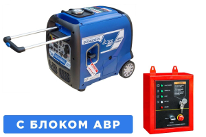Бензиновый генератор ТСС SGG 4000ESi с блоком АВР 111110 для дачи бесшумный фото