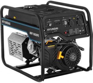 Бензиновый генератор Hyundai HHY 5020FE  передвижной фото