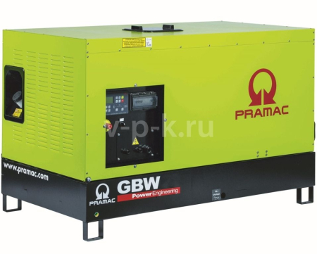 Дизельный генератор  GBW15Y 3-фазный в кожухе  (альт. Pramac PB16C/4)