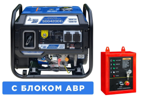 Бензиновый генератор ТСС SGG 4200Ei с блоком АВР 111112 синхронный фото